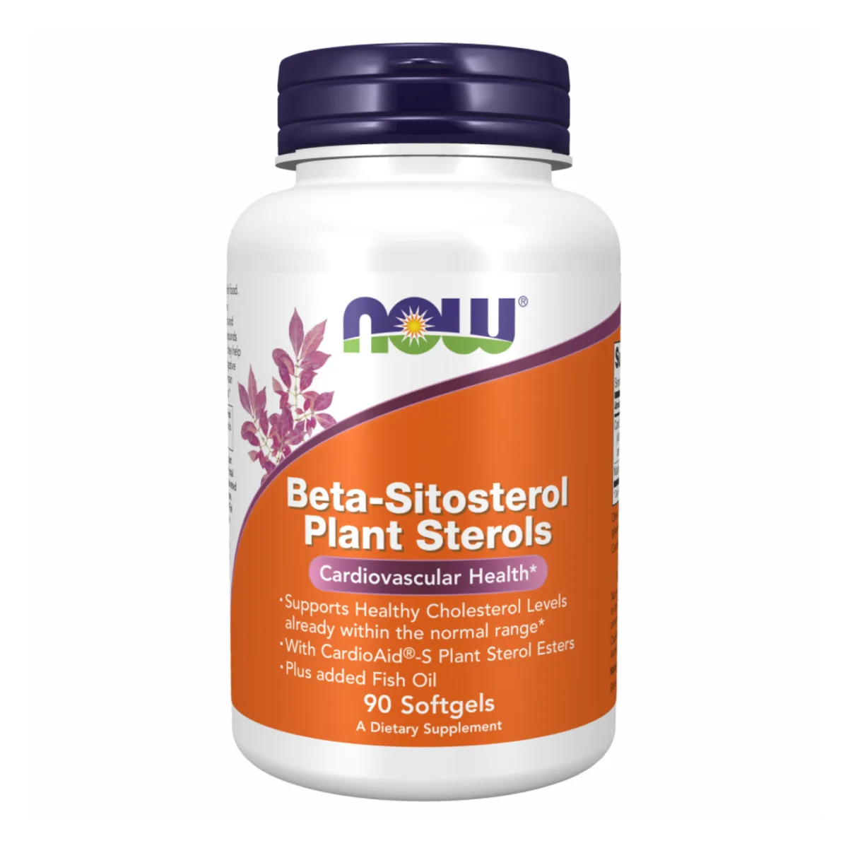 Now Foods Beta-Sitosterol Plant Sterols 90 sgels - Риб'ячий жир