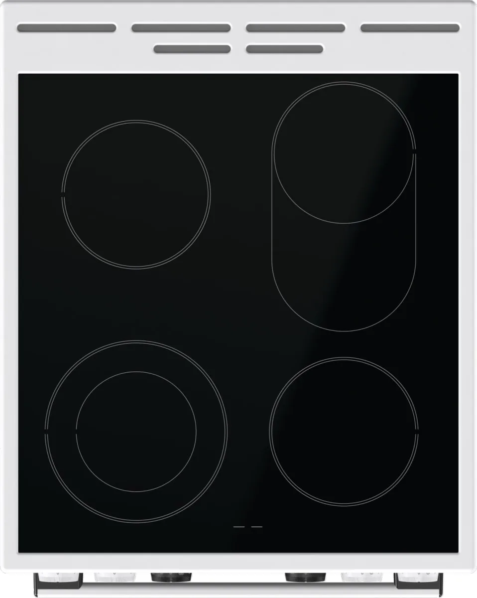 Плита Gorenje електрична склокерамічна 70л для приготування їжі з паром таймер конвекція біла