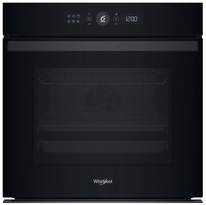 Електрична духова шафа Whirlpool, 73 л, клас енергоефективності A+, з дисплеєм, конвекційним обігрівом та телескопічними направляю