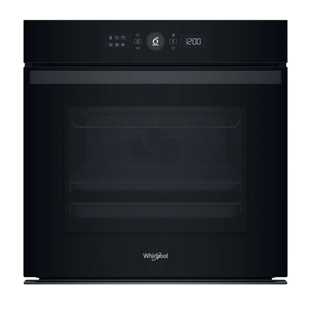 Електрична духова шафа Whirlpool, 73 л, клас енергоефективності A+, з дисплеєм, конвекційним обігрівом та телескопічними направляю
