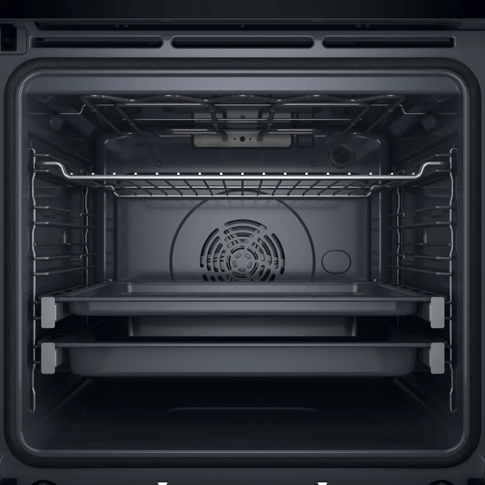 Електрична духова шафа Whirlpool, 73 л, клас енергоефективності A+, з дисплеєм, конвекційним обігрівом та телескопічними направляю