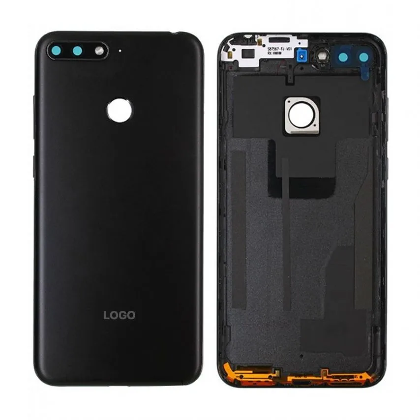 Корпус Huawei чорний Original Quality з склом камери та бічними кнопками