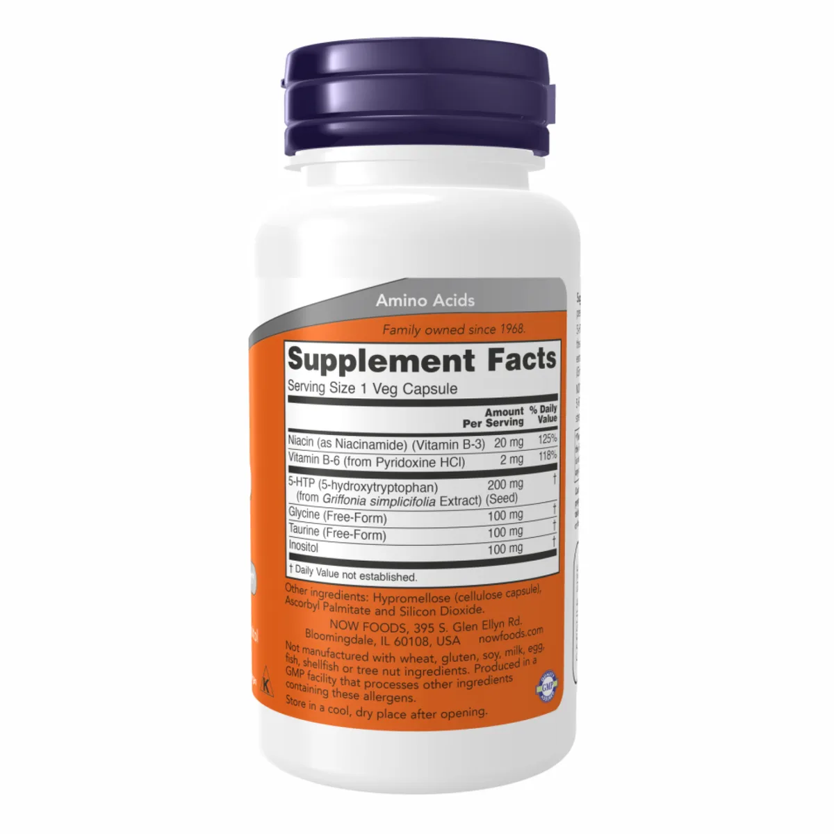 5-HTP 100mg жевательные таблетки Now Foods 90 таб Citrus
