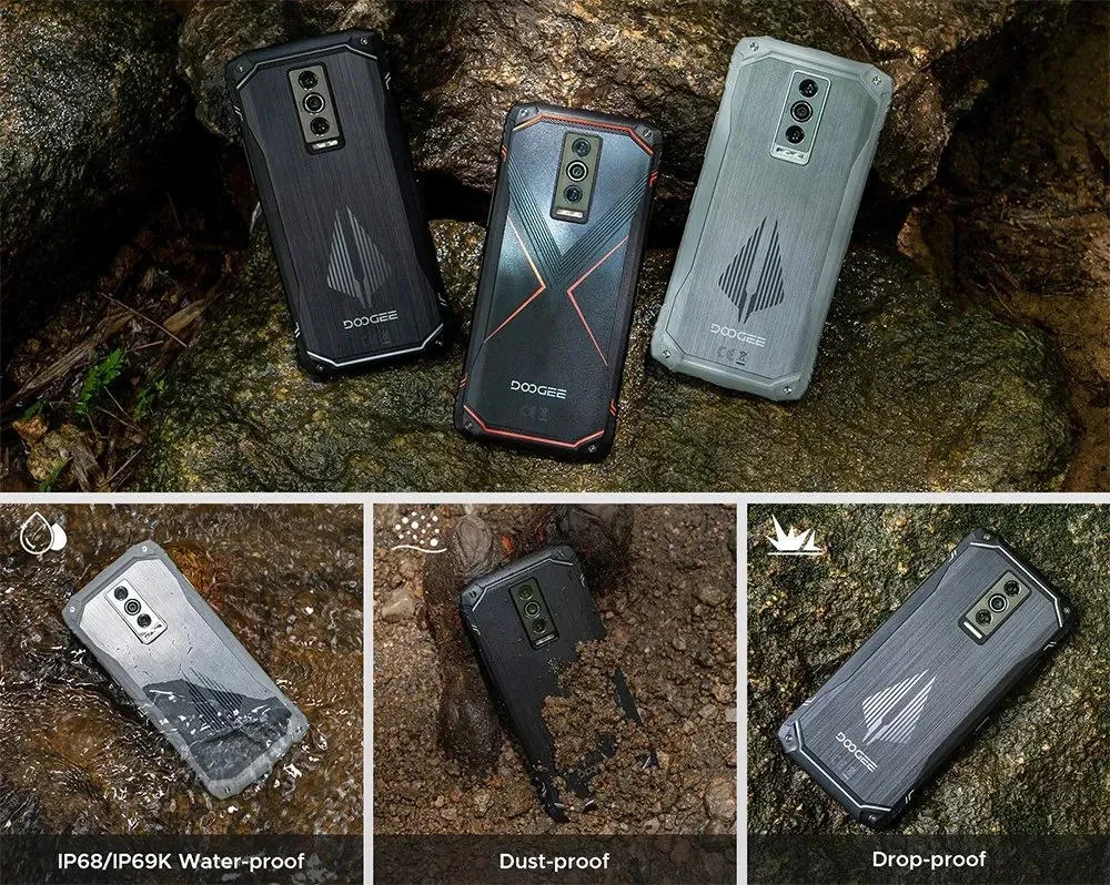 Смартфон Doogee 6,56 дюйм червоний 6ГБ 256ГБ 2SIM 6150мАг