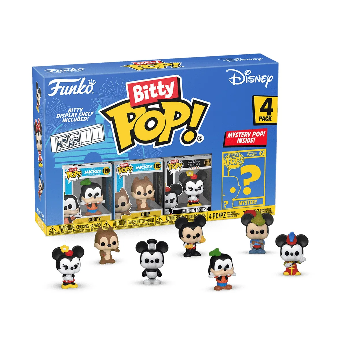 Подарочный набор Funko POP (Bitty): Disney - Гуфи 4шт