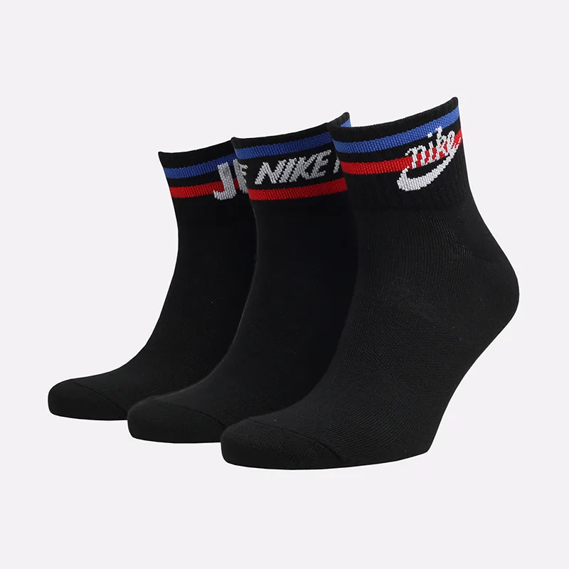 Шкарпетки NIKE поліестер 38-42 чорний 3 пари