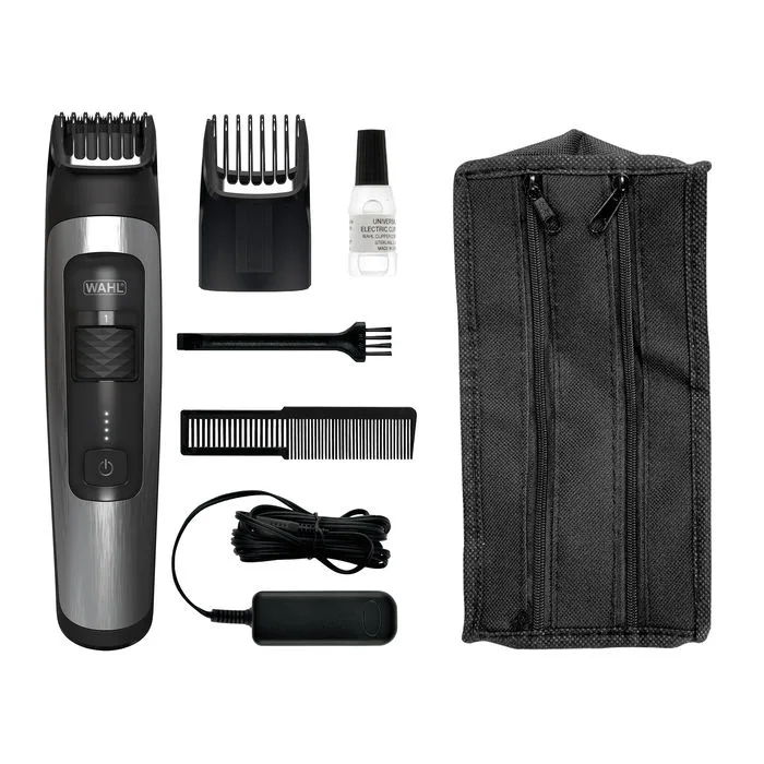 Тример Wahl Aqua Trim, акумуляторний, роторний двигун, з насадкою, чохлом та гребінцем, стальний, чорний.