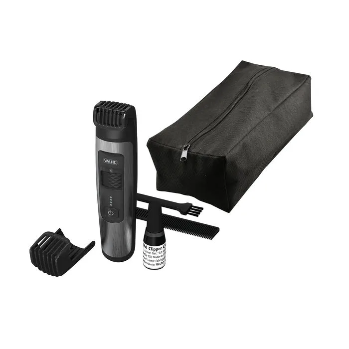 Тример Wahl Aqua Trim, акумуляторний, роторний двигун, з насадкою, чохлом та гребінцем, стальний, чорний.