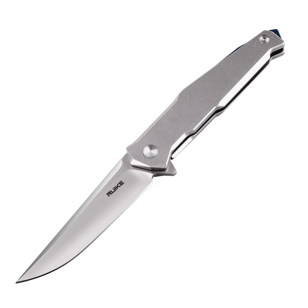 Ніж складаний Ruike сталь Sandvik 14C28N 88 мм сірий 130 г