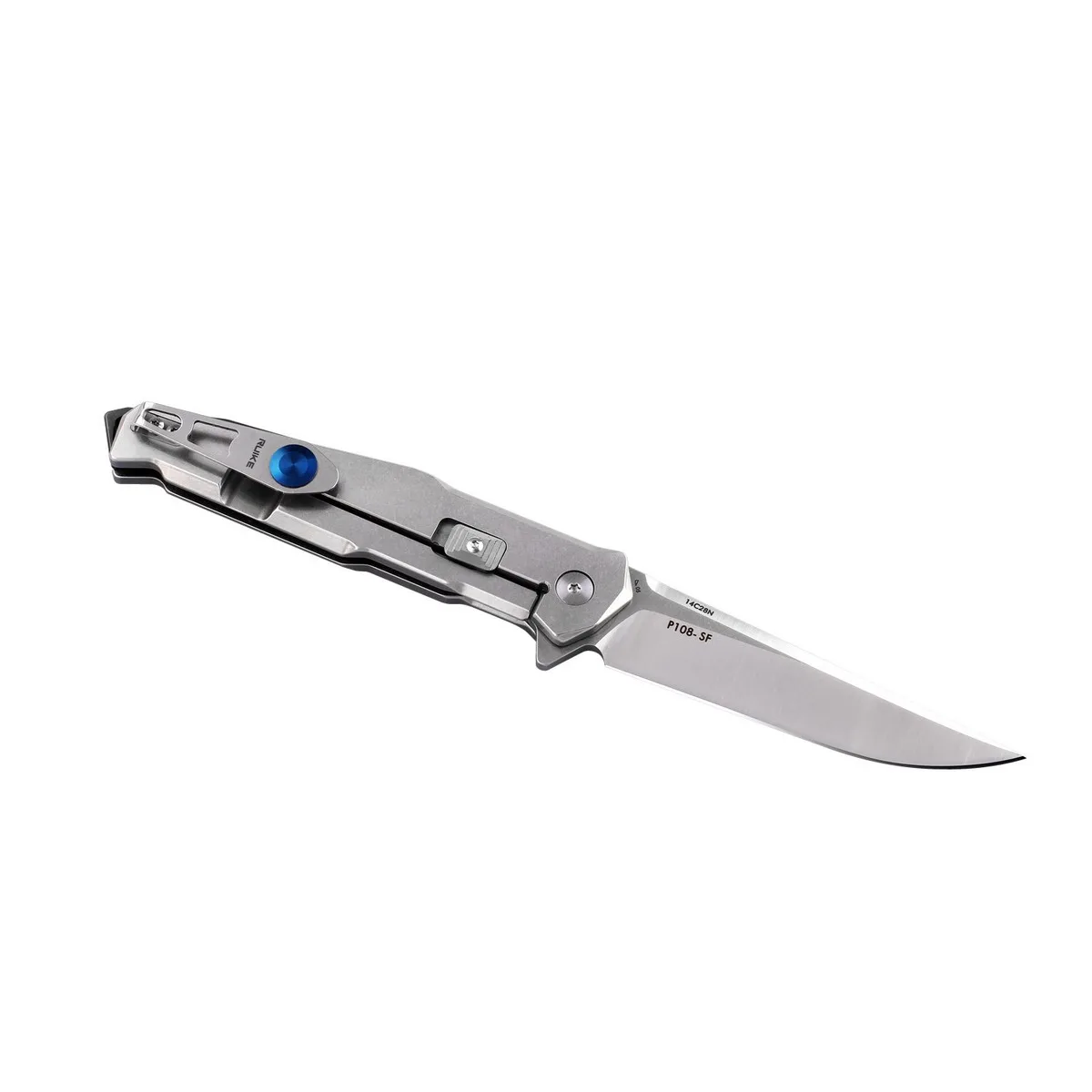 Ніж складаний Ruike сталь Sandvik 14C28N 88 мм сірий 130 г
