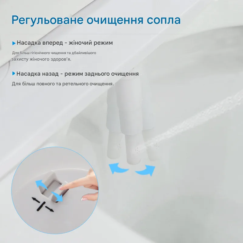 Накладка-біде для унітазу Mixxus Premium Пластик Білий