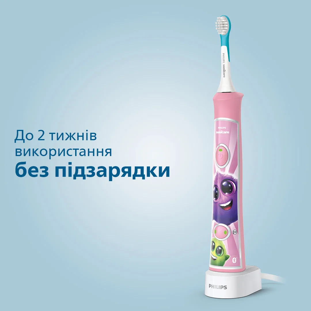 Зубна електрощітка Philips ультразвукова 22х11,1х6,4 см Рожева