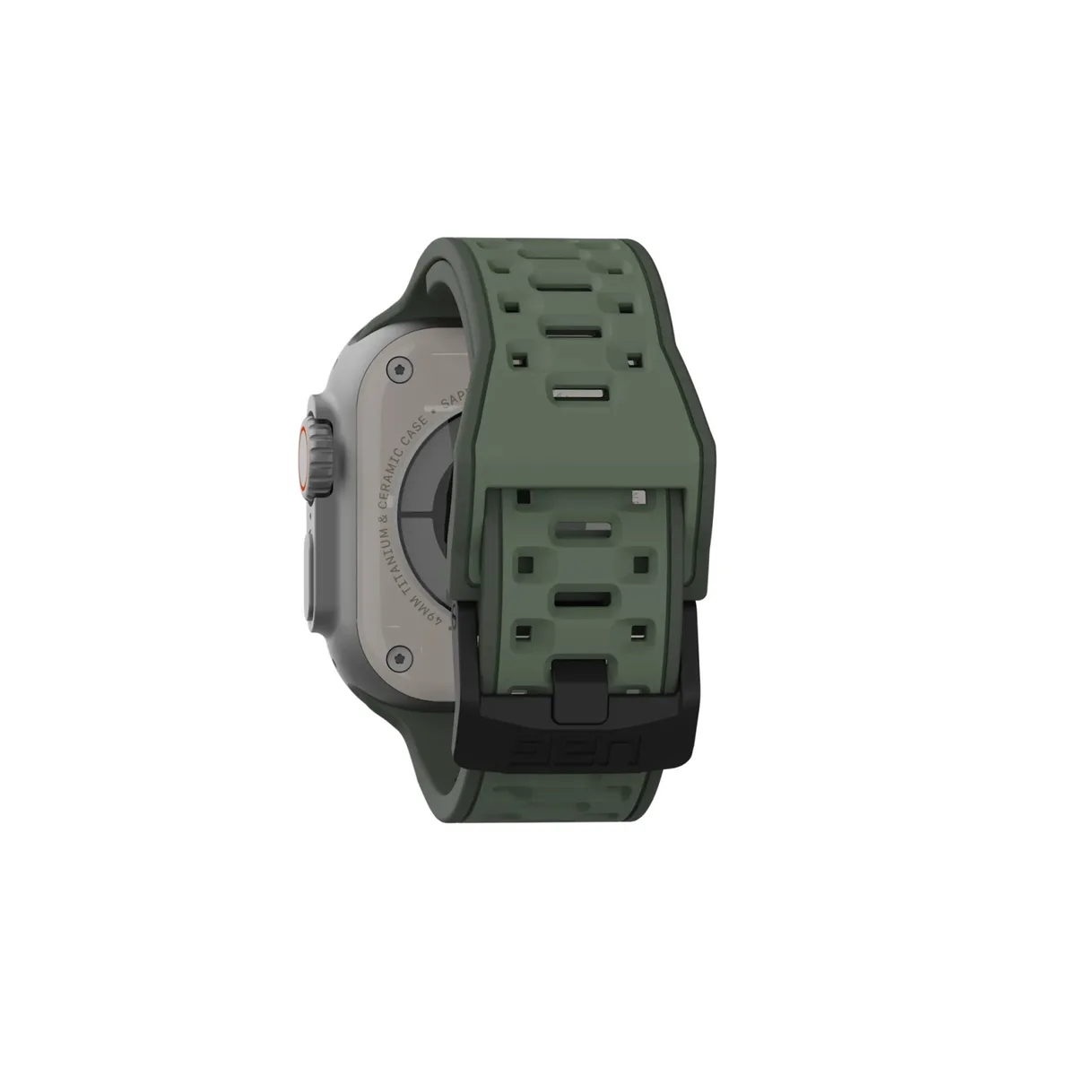 Ремешок UAG для Apple Watch Ultra 2/Ultra-49-45-44mm, Civilian, Оливково-зеленый.