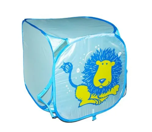 Корзина для іграшок MIC Лев блакитна 45x45 см