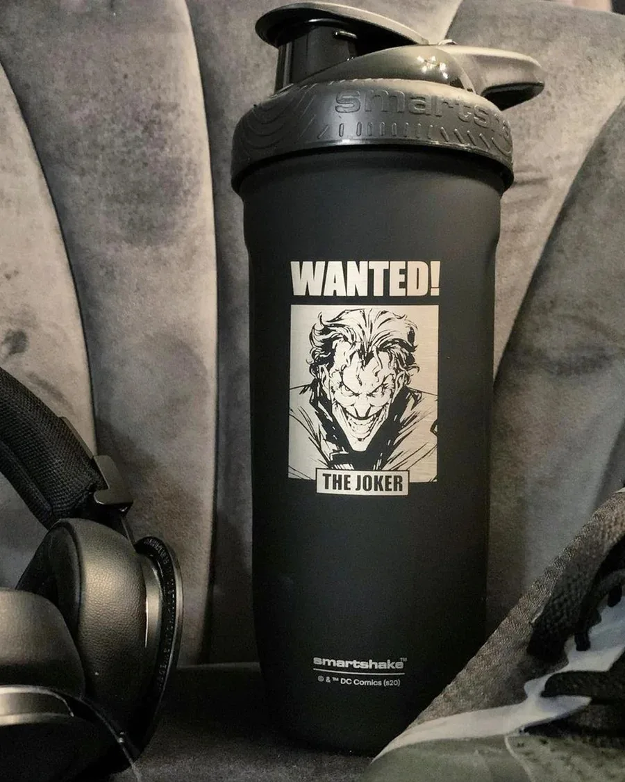 Шейкер спортивний SmartShake нержавіюча сталь 900 мл чорний
