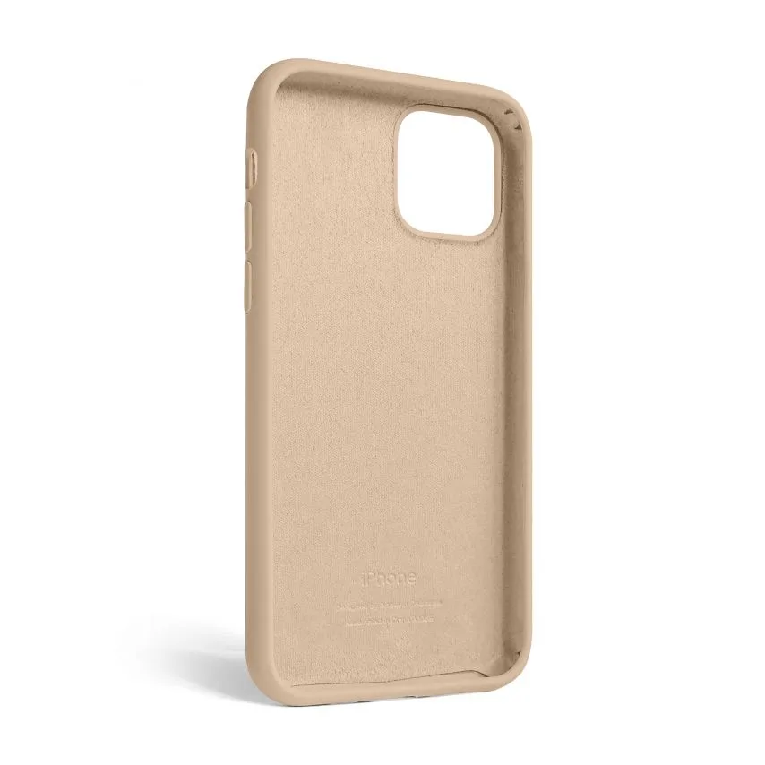 Чохол силіконовий для iPhone 12 12 Pro  бежевий