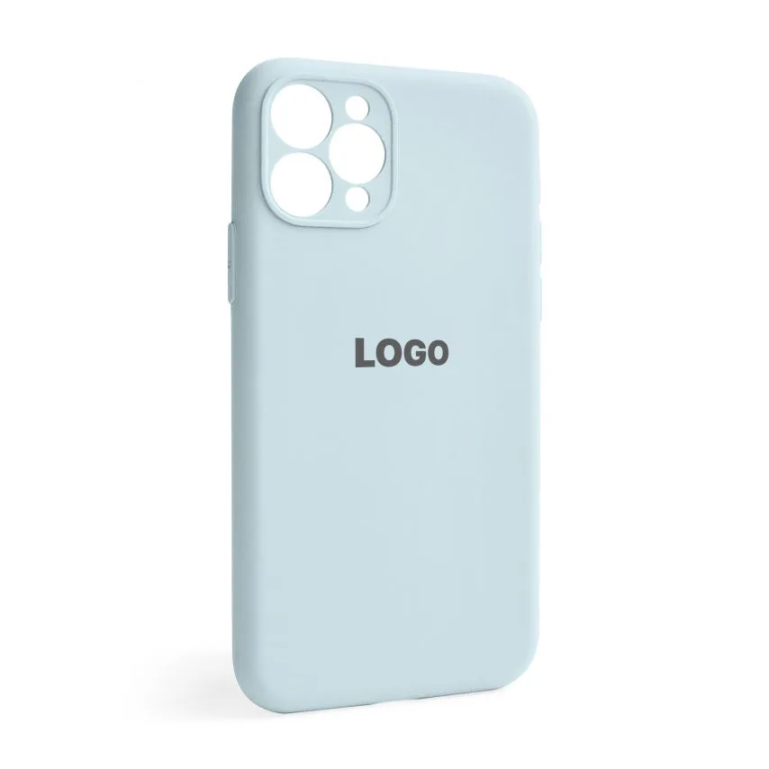 Чохол Silicone Case для Apple iPhone 11 Pro силікон блакитний закрита камера