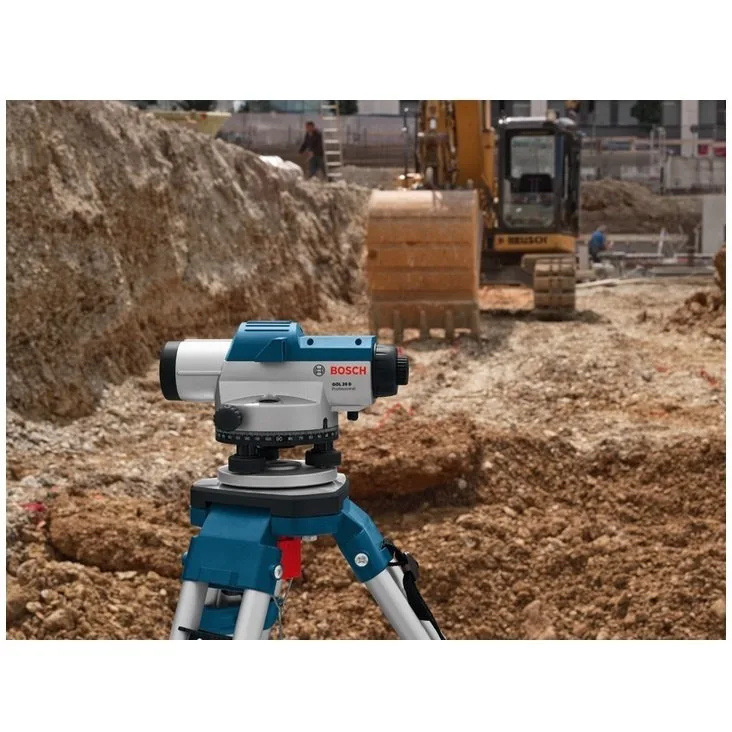 Оптический нивелир Bosch Professional GOL 20D, дальность до 60 м, точность ±30 мм/30 м, зум x20, вес 15 кг