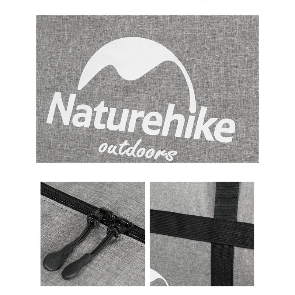 Сумка-баул Naturehike нейлонова 45 л темно-сіра