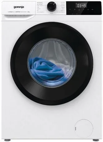 Фронтальная стиральная машина Gorenje, 8 кг, 1400 об/мин, энергетический класс A+++, 55 см, с дисплеем, функцией пара и инверторным двигателем, белая