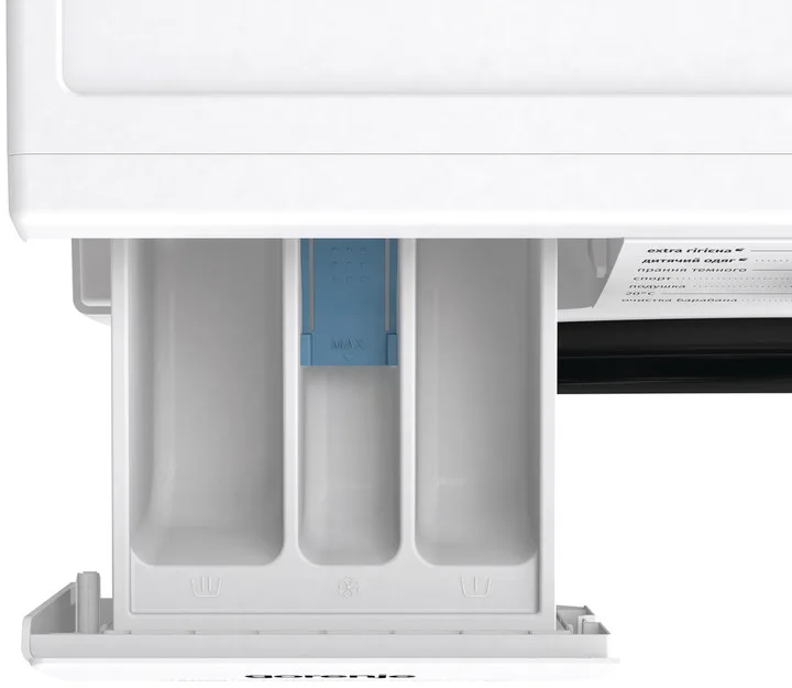 Фронтальная стиральная машина Gorenje, 8 кг, 1400 об/мин, энергетический класс A+++, 55 см, с дисплеем, функцией пара и инверторным двигателем, белая