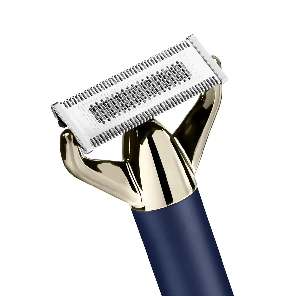 Тример Babyliss X-Blade Super-X Metal для бороди та вусів, акумуляторний, 4 насадки, кейс, підставка, сталь, синій.