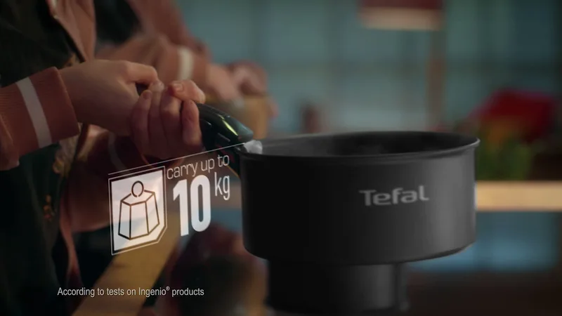 Набір кухонного посуду Tefal Ingenio Emotion, знімна ручка, 3 предмети, виготовлений з нержавіючої сталі та бакеліту.