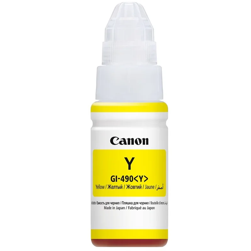 Контейнер с чернилами Canon GI-490 PIXMA G1400/G2400/G3400 Желтый 70мл