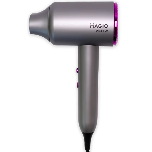 Фен для волос Magio MG-168 2200-2400 Вт 3 скорости с концентратором черный