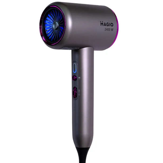 Фен для волос Magio MG-168 2200-2400 Вт 3 скорости с концентратором черный