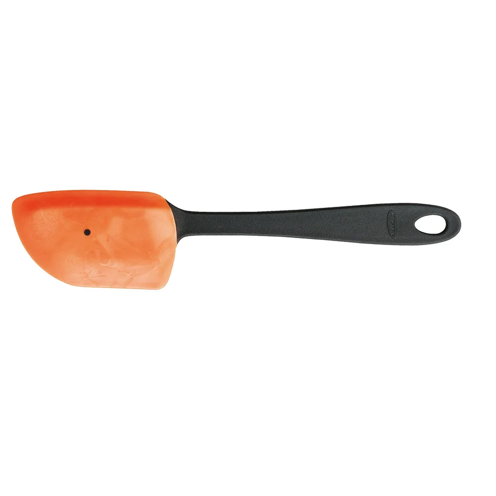 Кухонна лопатка Fiskars Essential, 27 см, пластикова з силіконовим покриттям, чорного кольору.