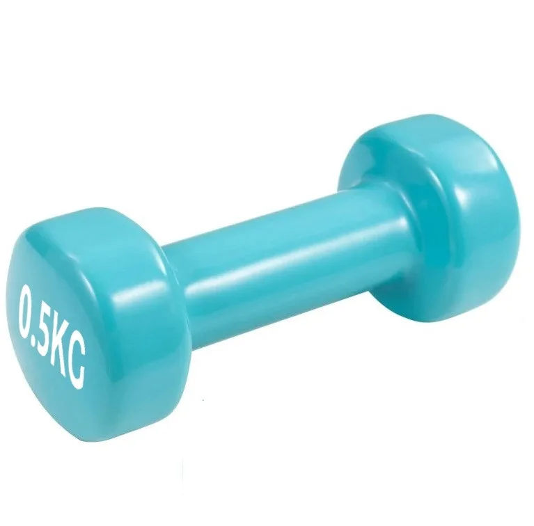 Гантель вінілова Active Point 0,5 кг Блакитна