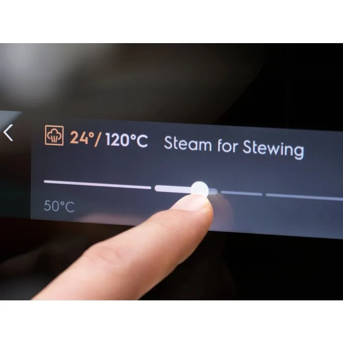 Электрический духовой шкаф Electrolux, 70 л, класс энергопотребления А++, пара, конвекция, дисплей, режим пароварки, черный