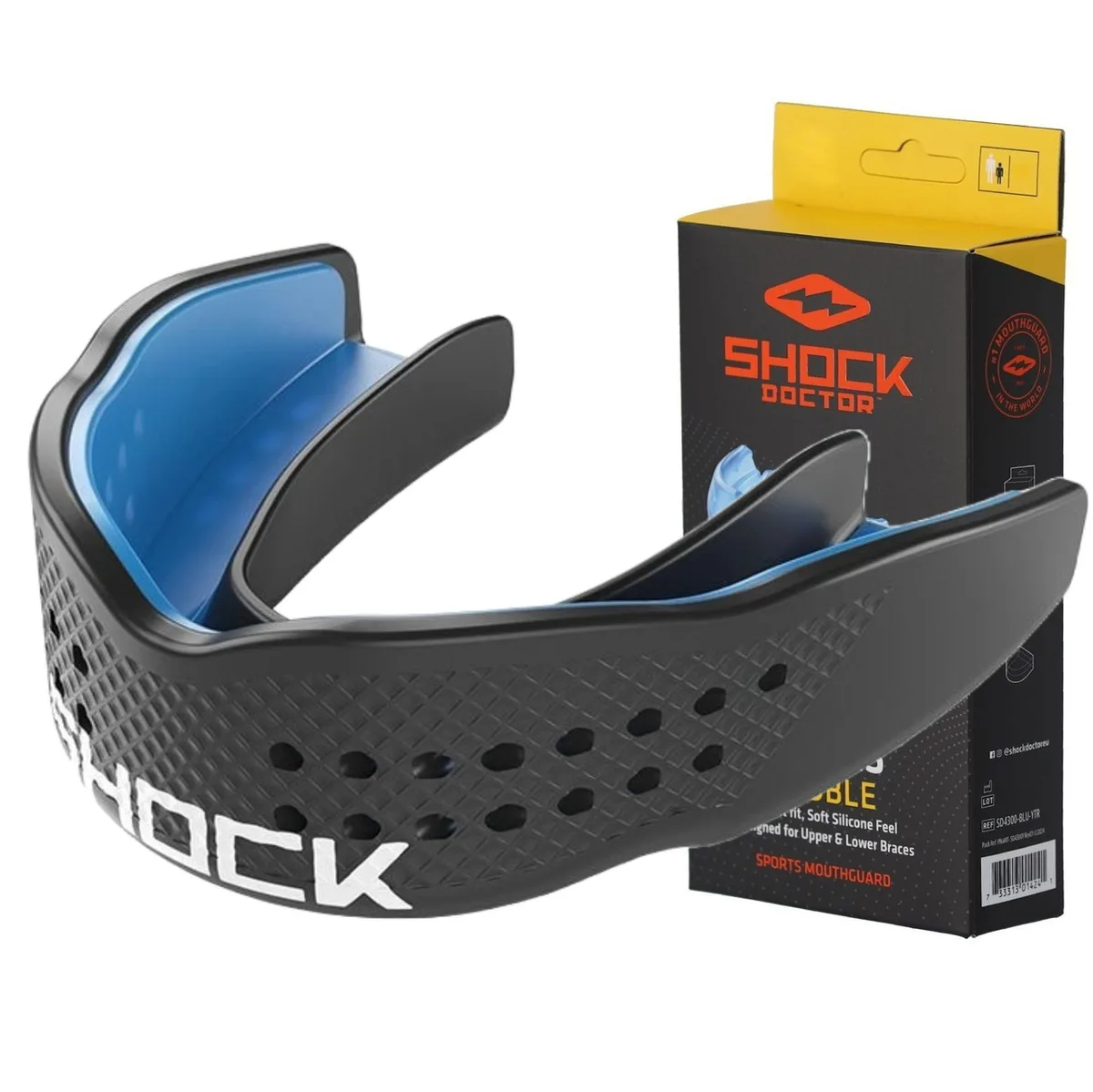 Капа Shock Doctor термопластик доросла чорна 11+
