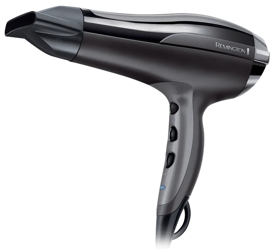 Фен Remington 2400 Вт чорний іонний з дифузором та концентратором