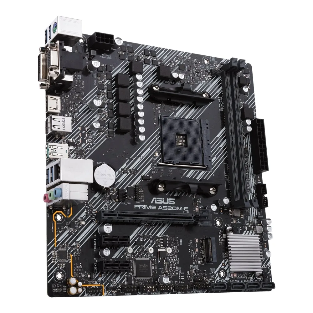 Материнська плата ASUS A520 micro-ATX 2xDDR4 HDMI D-Sub DVI Чорна