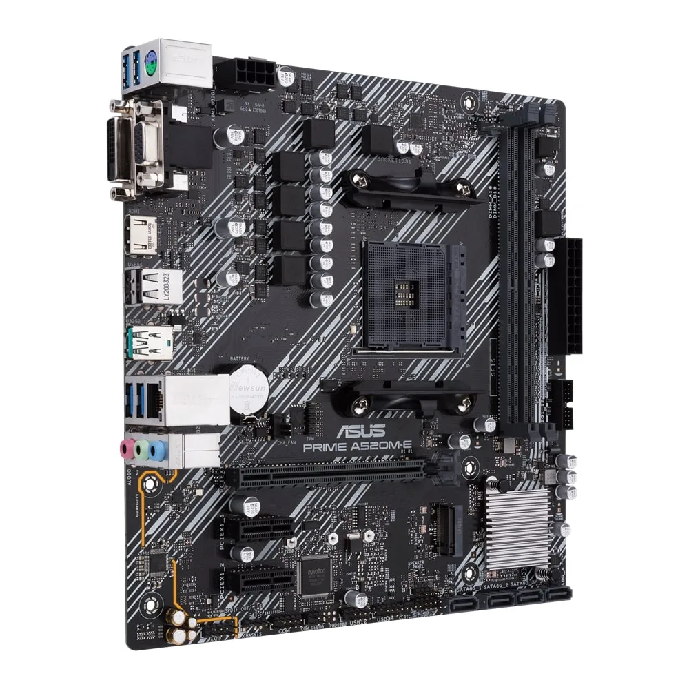 Материнська плата ASUS A520 micro-ATX 2xDDR4 HDMI D-Sub DVI Чорна