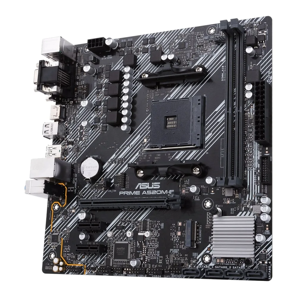 Материнська плата ASUS A520 micro-ATX 2xDDR4 HDMI D-Sub DVI Чорна