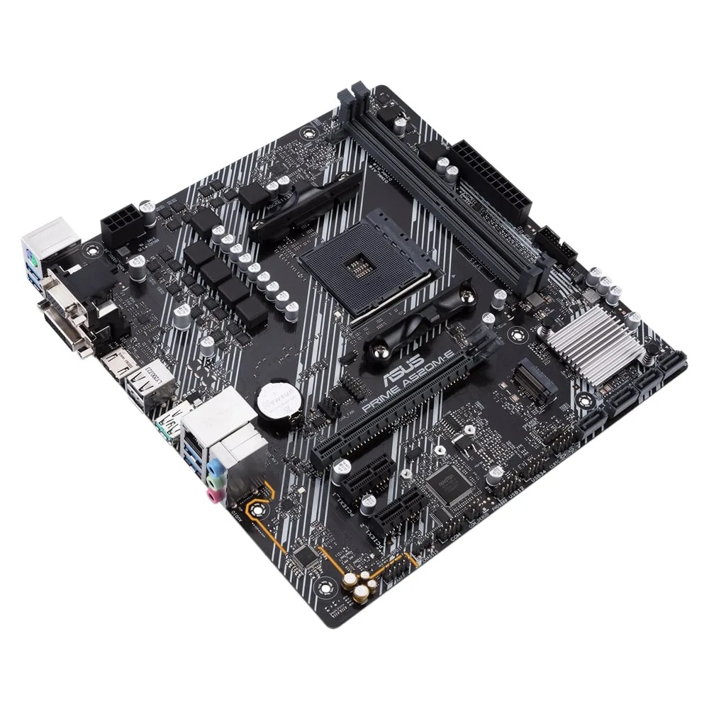 Материнська плата ASUS A520 micro-ATX 2xDDR4 HDMI D-Sub DVI Чорна