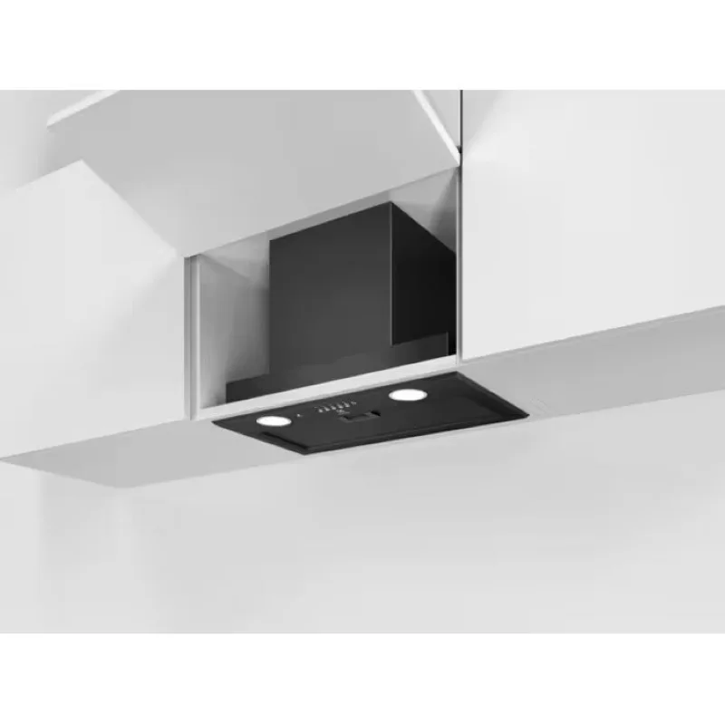 Вбудована витяжка Electrolux, 54 см, продуктивність 700 м3/год, технологія Hob2Hood, чорний колір.
