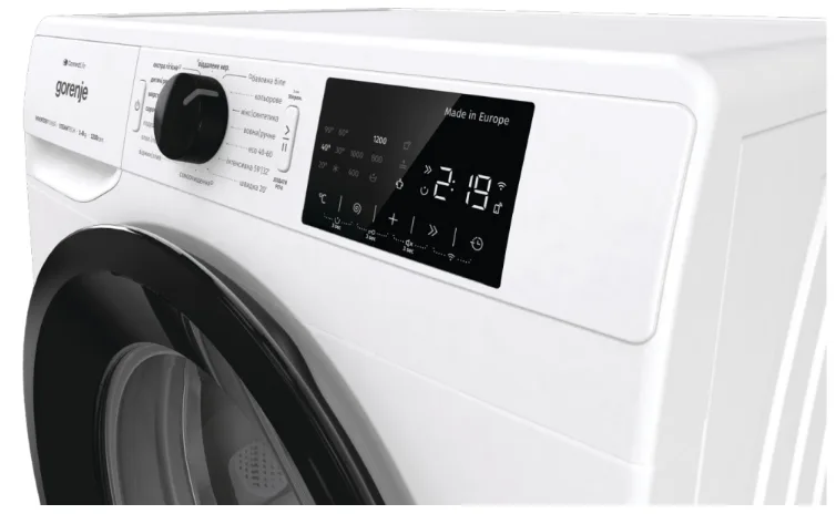 Пральна машина Gorenje автоматична 8 кг 1200 об/хв нержавіюча сталь 60х85х46.5 см біла