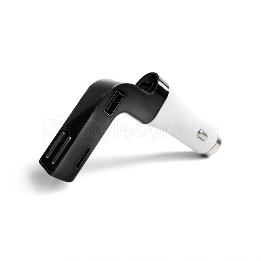 FM-трансмиттер Bluetooth 3 порта 2USB слот для карты памяти черный