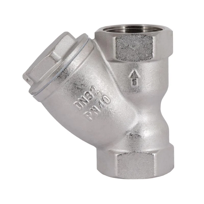 Фільтр грубої очистки косий 1 1/4" нікель латунь Thermo Alliance Forte 500 мкм