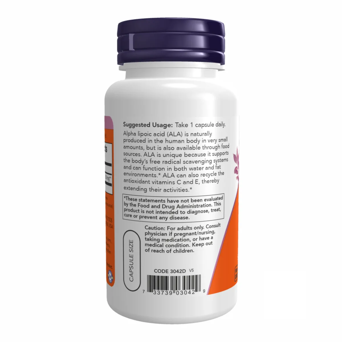 Альфа-ліпоева кислота Now Foods 250 мг 60 капсул вегетаріанських