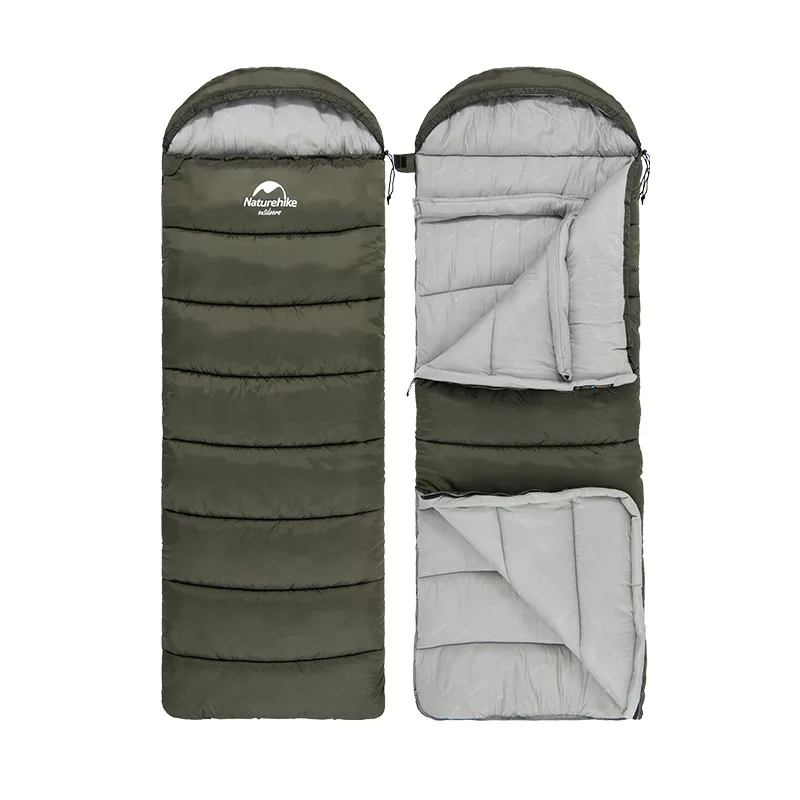 Спальник Naturehike холлофайбер 220х75 см коричневий