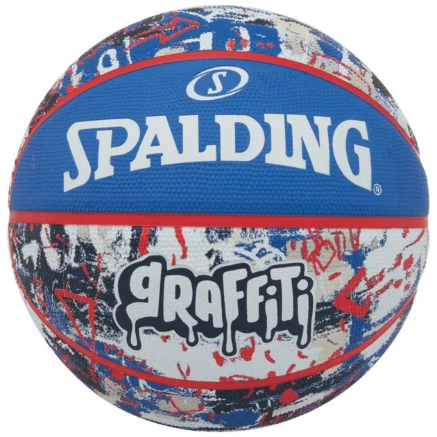 Баскетбольний м'яч Spalding гума № 7 синій мультиколор