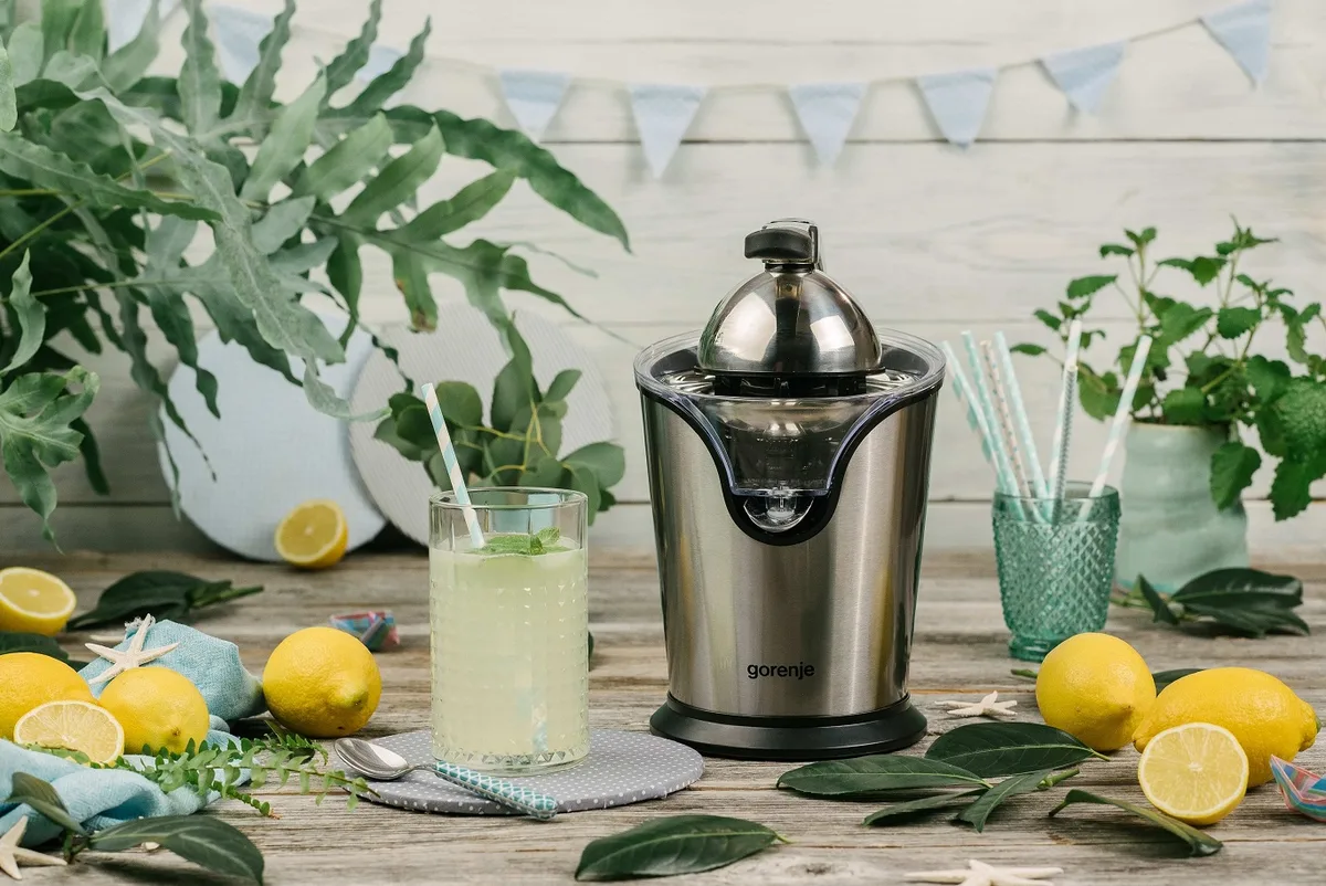 Цитрусовий прес Gorenje 100Вт, металевий соковитискач.