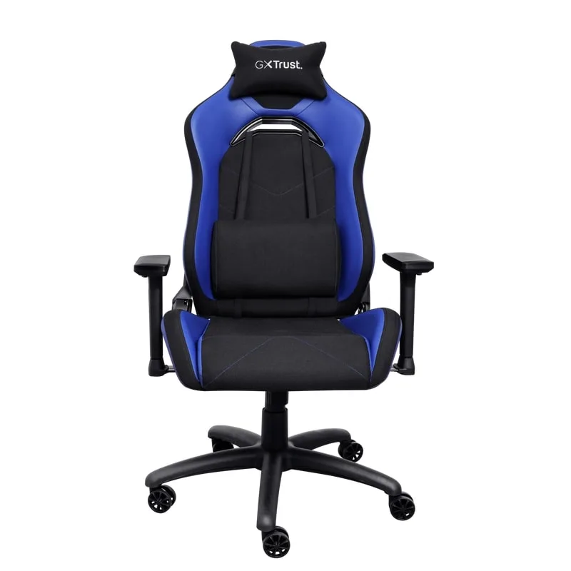 Крісло Trust GXT714B Ruya ECO, ПУ шкіра, 3D-Armrests, синій