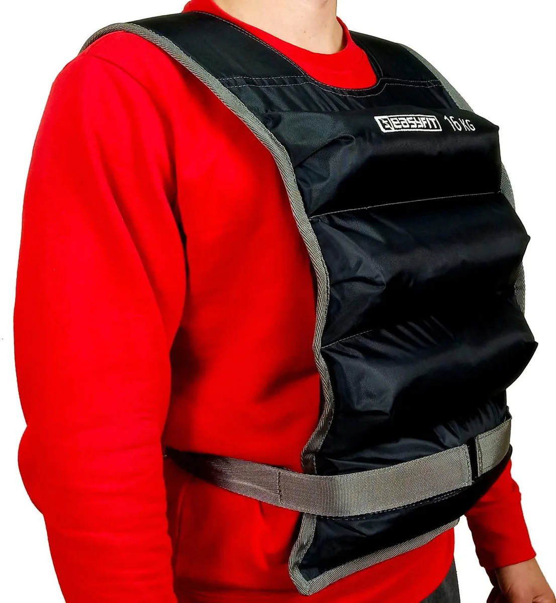Жилет обважнювальний EasyFit Oxford 16 кг Чорний