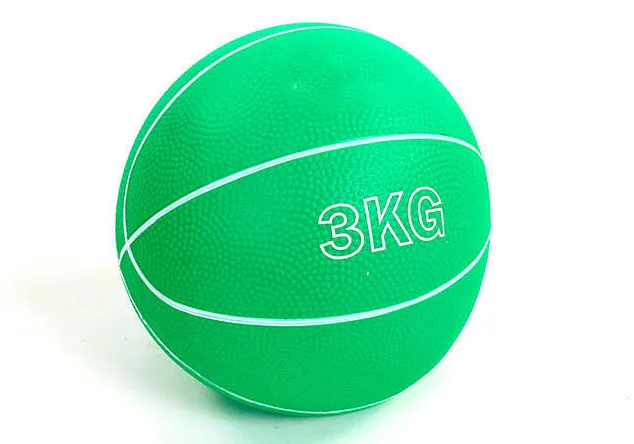 Медичний м'яч EasyFit гумовий 3 кг Чорний